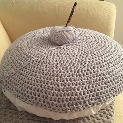 Crochet pouf #2