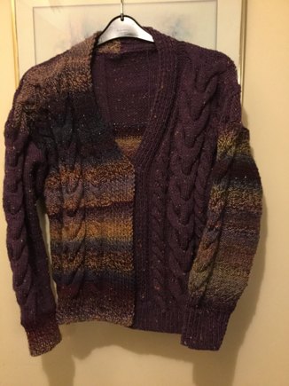 Ladies Aran cardigan #6