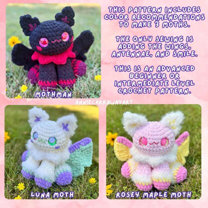 Moth and Mothman Crochet Pattern
