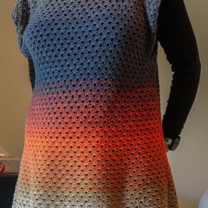 Whirl Poncho Dress