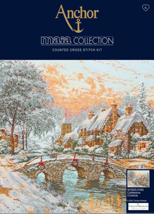 Anchor Cobblestone Christmas Cross Stitch Kit - 35cm x 45cm