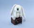 Mini bunny knitting flat