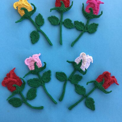 Rosebud Applique or Bookmark