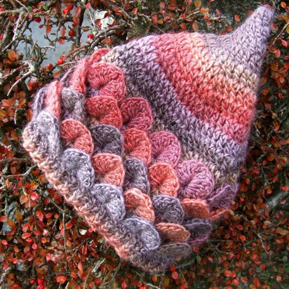 Crocodile Stitch Pixie Hat