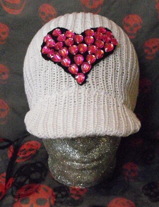 Big Heart Beaniecap Knitting Pattern - Madmonkeyknits