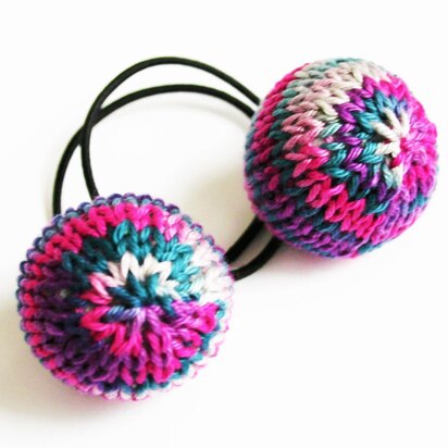 Pretty Little Hair Bobbles - knitting pattern