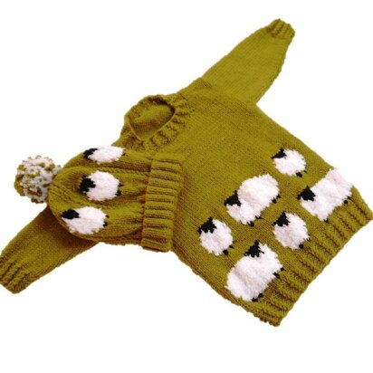 Sheep Sweater and Hat