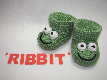 Frog Baby Booties