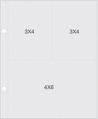 Simple Stories Sn@p! Pocket Pages For 6"X8" Binders 10/Pkg - (1) 4"X6" & (2) 3"X4" Pockets