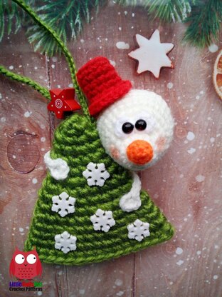 281 Snowman on a Christmas Tree