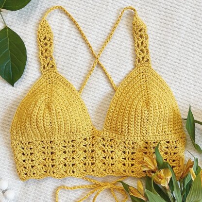 Downloadable PDF lily Bralette Sewing Pattern, Sizes XS-L 