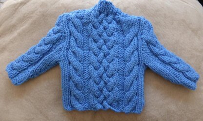 Jesse - 12ply cabled sweater