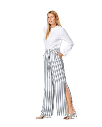 Burda Style Pattern 6199 Misses' Trousers/Pants, Shorts, Elastic Waist, Hem Frills B6199 - Paper Pattern, Size 8-18