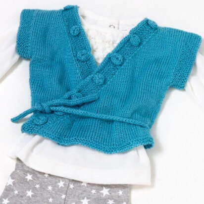 Yooji Kimono Vest in Caron Simply Soft Light - Downloadable PDF - knitting pattern