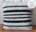 Black & White Striped Throw Pillow