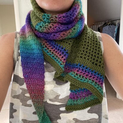 Laetitia Rainbow Triangle Scarf