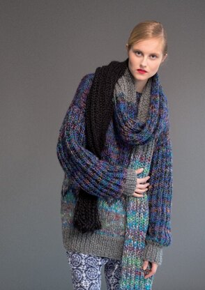 Sweater, Scarf and Snood in Rico Fashion Elements - 371 - Downloadable PDF