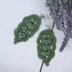 45. Leaf-shaped dangle earrings