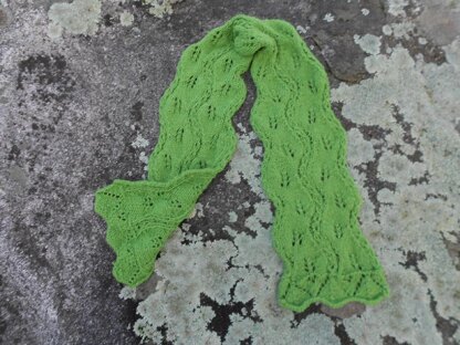 Twisted Leaves Lace Scarf