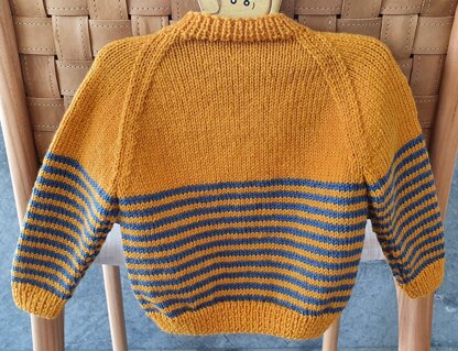 Pepper - Child's striped raglan cardigan