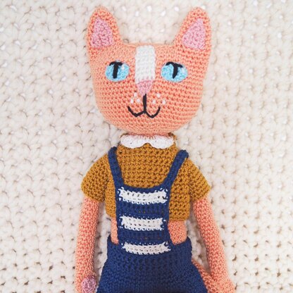 Cat amigurumi doll