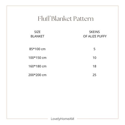 Fluff Blanket Pattern