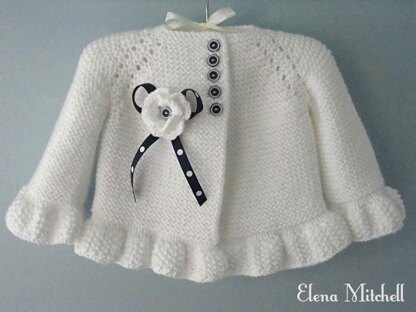 Knitting PATTERN Baby Jacket Baby Cardigan Anna