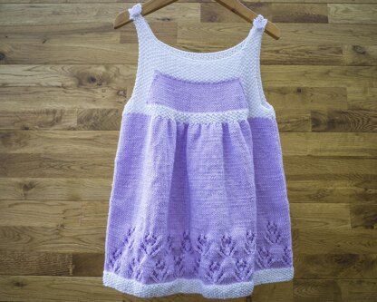 P135 Pinafore Dress Knitting Pattern