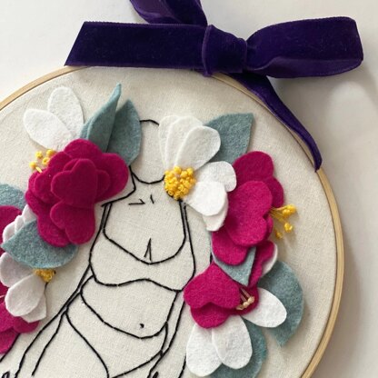 The Make Box I am Embroidery Kit