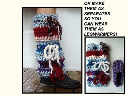 291-B, Slouchie Boot slipper, or Legwarmers