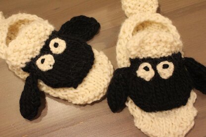 Shaun's Slippers - Seamless Felted Sheep Shoes