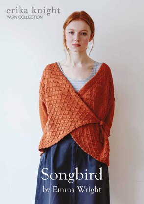 Songbird Cardigan by Emma Wright in Erika Knight Gossypium Cotton - Downloadable PDF