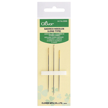 Clover Sashiko Needles Long Type Pack of 3