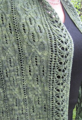 Clifton Cable Lace Shawl