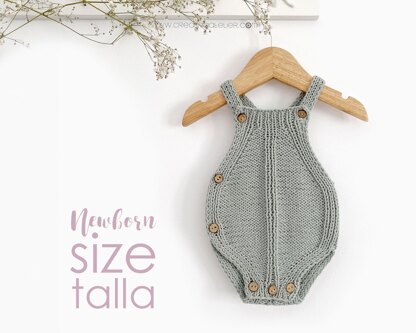 Newborn - TWISTY DK Knitted Romper