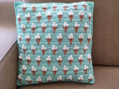 Ice cream cone pillow