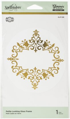 Spellbinders Amazing Papers Grace Glimmer Hot Foil Plate - Petite Looking Glass Frame
