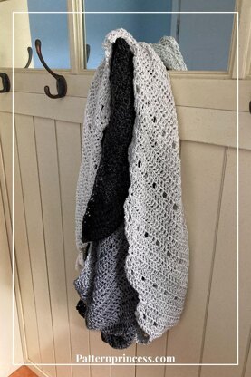 Silver Fox Boomerang Shawl