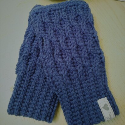 Wave Fingerless Gloves