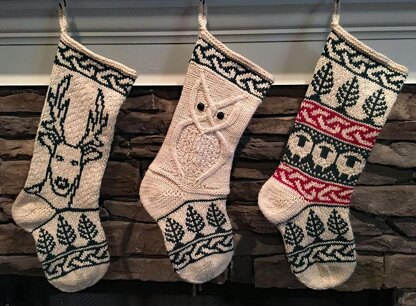 Celtic Owl Stocking