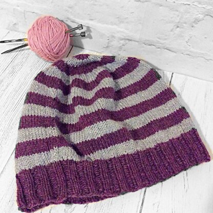 Striped Slouch Hat