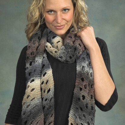 Swiss Cheese Scarf in Plymouth Kudo - F315