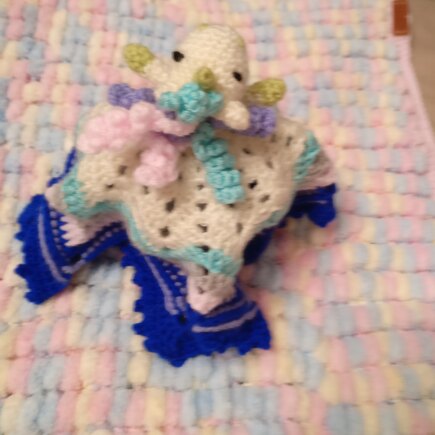 Unicorn Crochet Security Blanket #7