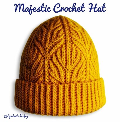 Majestic crochet hat