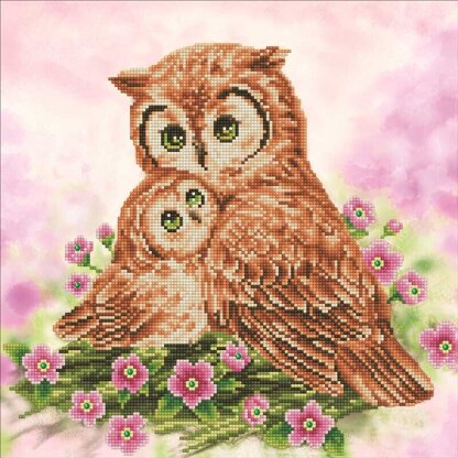 Diamond Dotz Mother & Baby Owl Diamond Painting Kit