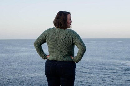 Crochet Crew Neck Sweater