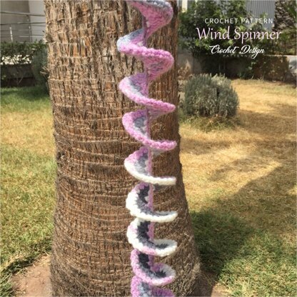 Wind Spinner with Flower Crochet pdf Pattern - Digital download - crochet home decor - garden decoration - Floral Hanging Decoration