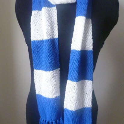 Moss Stitch Football Scarf