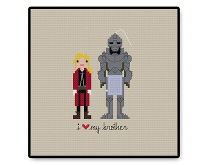 The Elric Brothers - PDF Cross Stitch Pattern