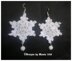 Thank You Snowflakes Crochet Earrings Pattern